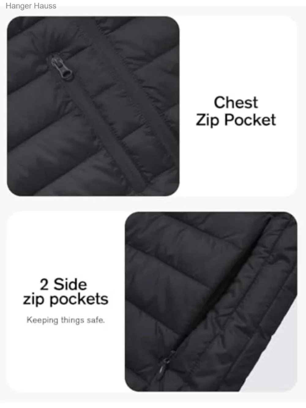 Kids Puffer Jacket Waterproof Synthetic Down Zip-Off Hood